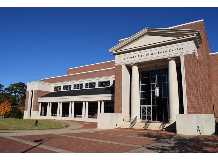 photo of the exterior of the Ford Center in Oxford Ms.