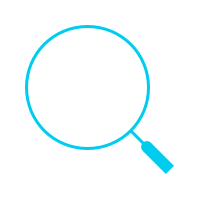 Magnifying glass icon. 