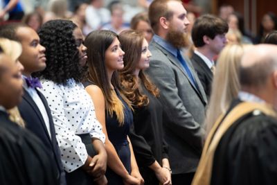 photo of students at convocation