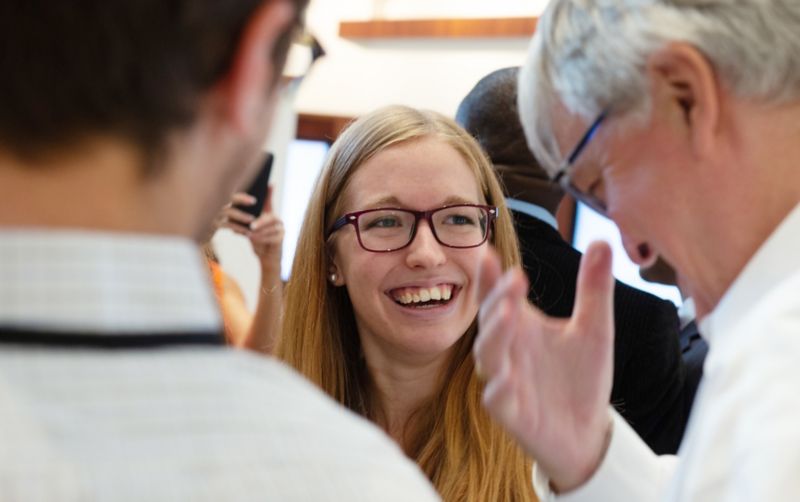 People laughing together