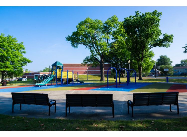 Photo of park benches