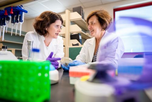 Lily Guenther, MD, with Monika Wierdl, PhD