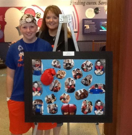 Heather and Terri with picture board