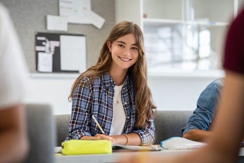 photo of girl in classroom