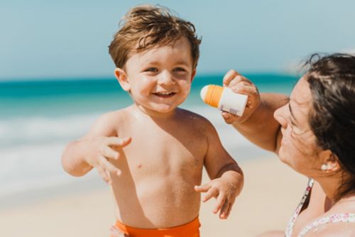 Wear sunscreen with at least SPF 30 or higher when outdoors.