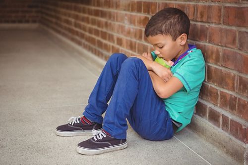 A child feeling worried, sad, and left out