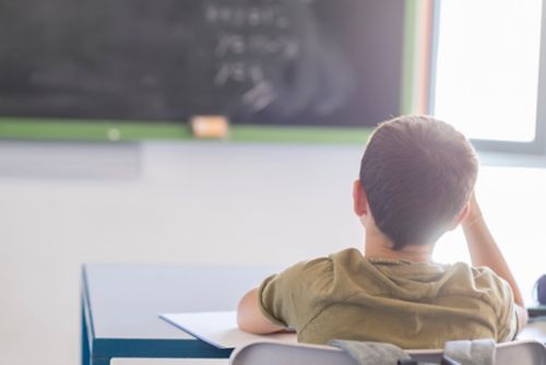 Child in a classroom