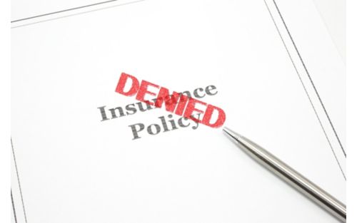 image of denied insurance policy