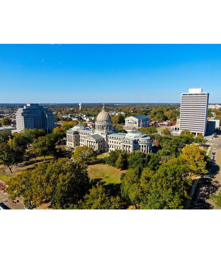 Aerial photo of Jackson, MS