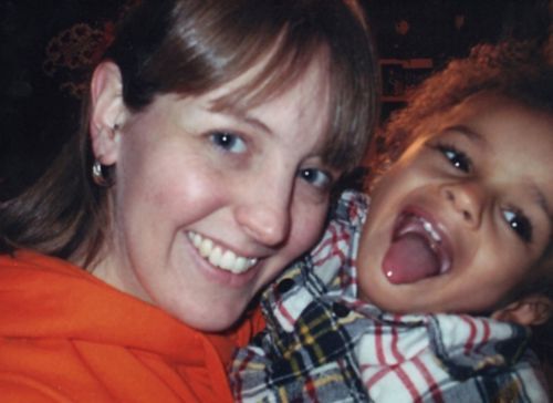 Woman and child