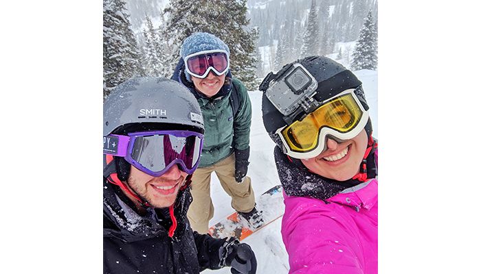 Kriwacki lab members skiing at Keystone Symposium