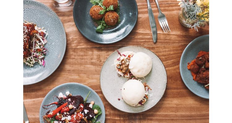 image of biscuits, falafel on table