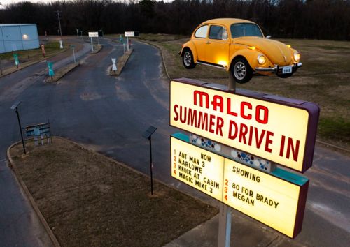 photo of malco drive-in sign
