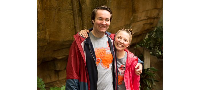 Lab members at the Memphis Zoo