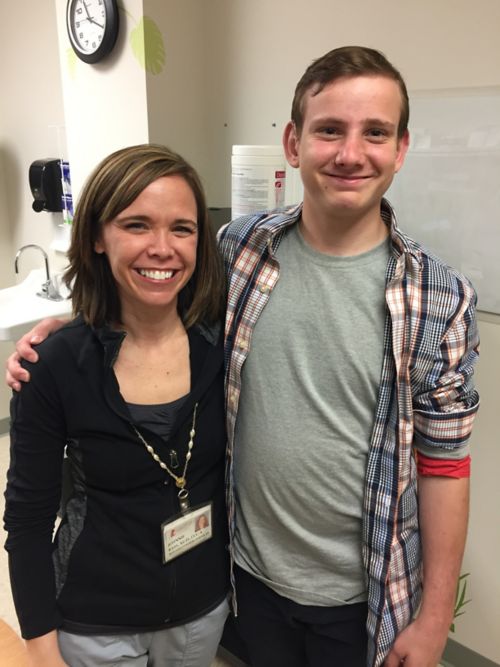 Michael and his audiologist