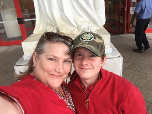 Michael Conger and his mother Laurina