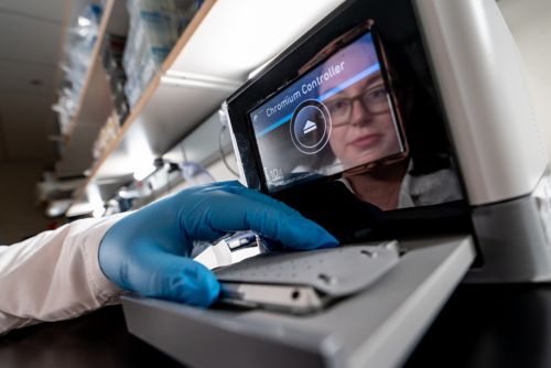 photo of someone wirking in laboratory