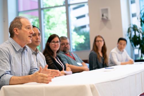 Panel of faculty members