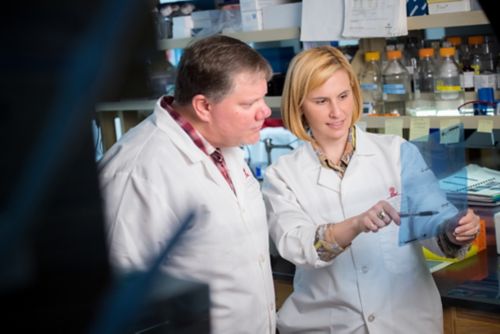 Photo of Stacey Ogden, PhD, right, and Daniel Stewart, PhD