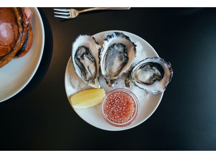 photo of plate of oysters on the half-shell