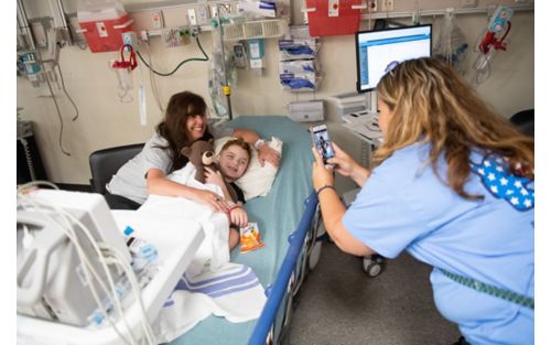 Child receiving anesthesia