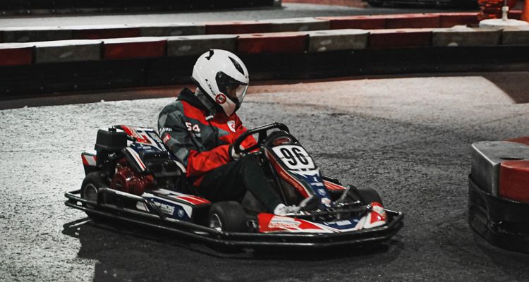 photo of someone in a go-kart
