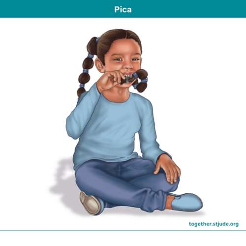 A girl with pica