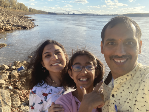 Photo of Prady Baviskar and family