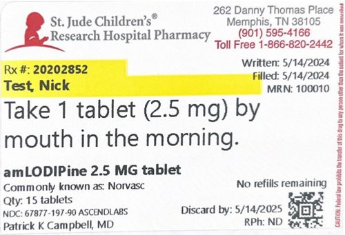 Prescription label