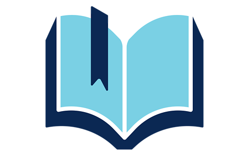 Icon of a book with a bookmark