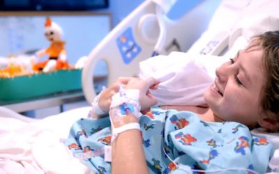 Surgery team gives young patient a Halloween surprise