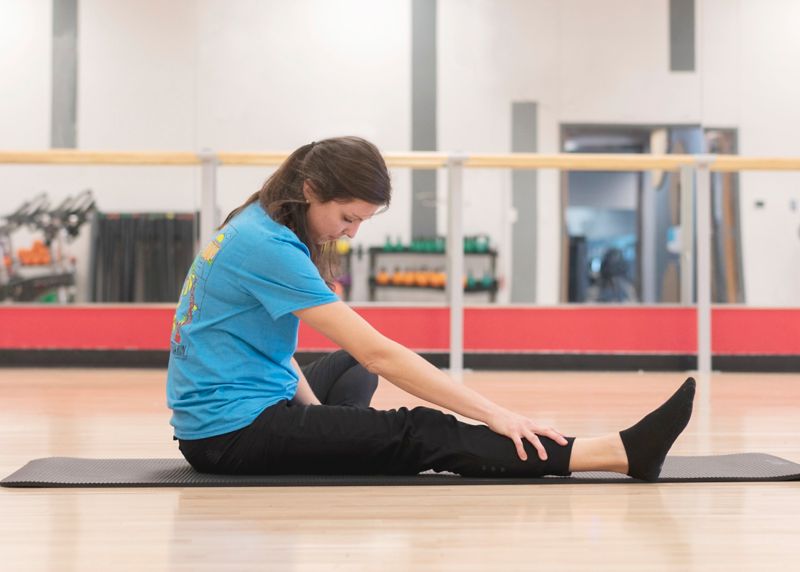 Seated hamstring stretch