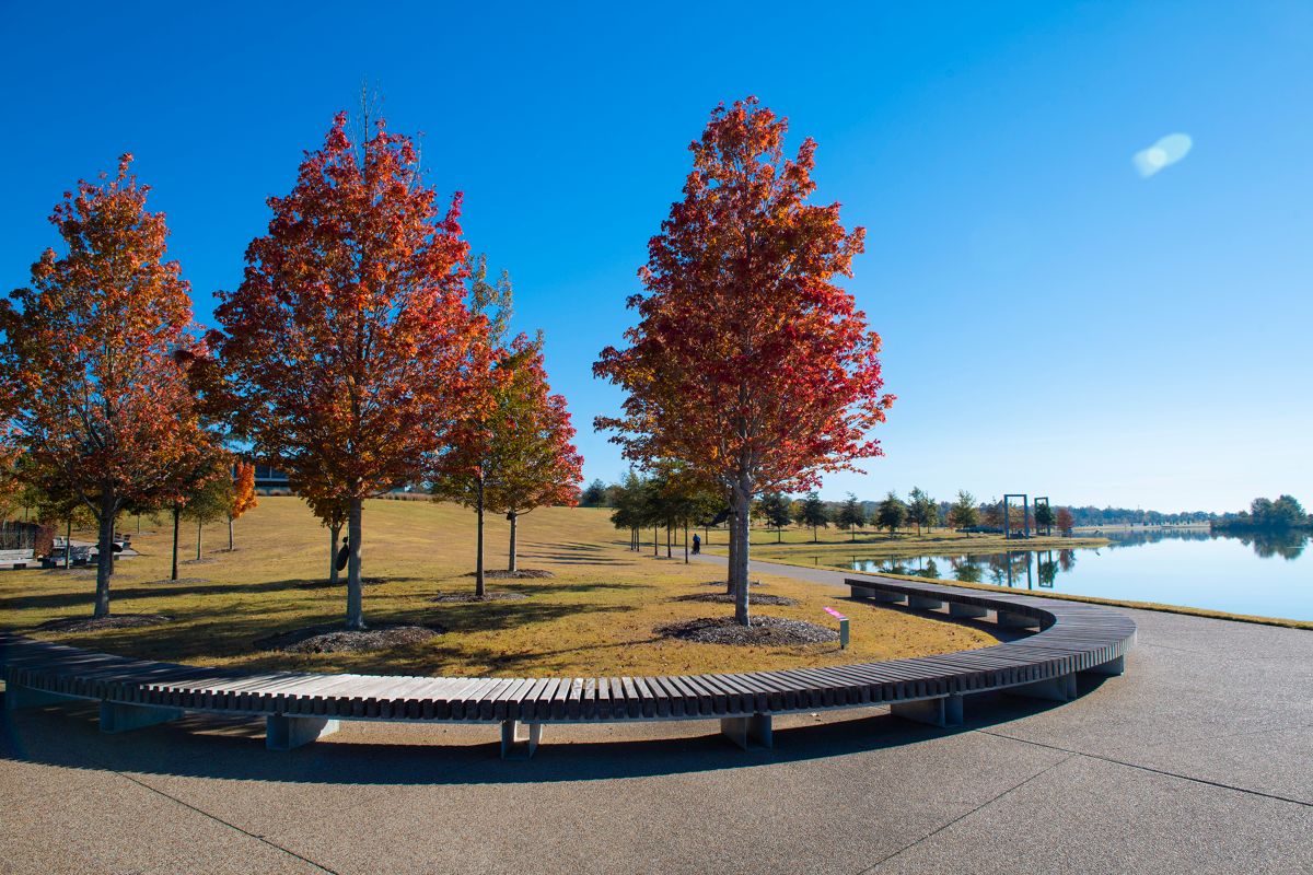 Shelby Farms park in autumn