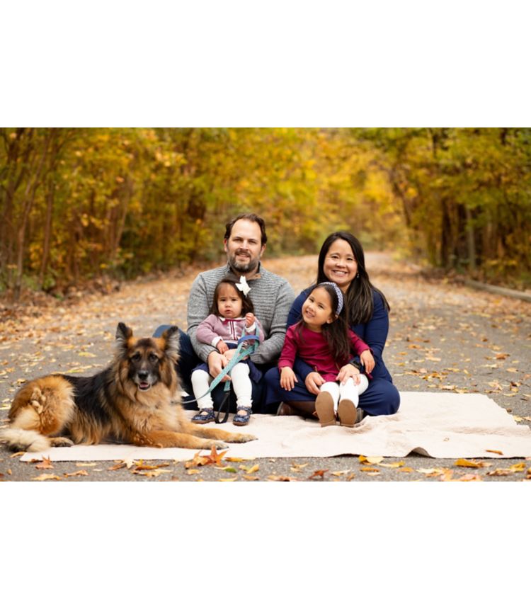 Photo of woman, man and children