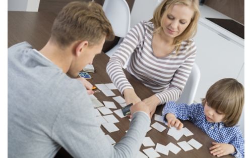 Family playing together