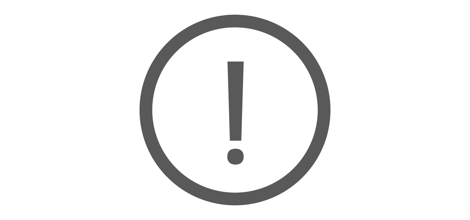 значок восклицательного знака в круге