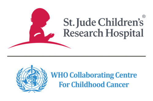 logo for St. Jude /WHO Centre for Childhood Cancer