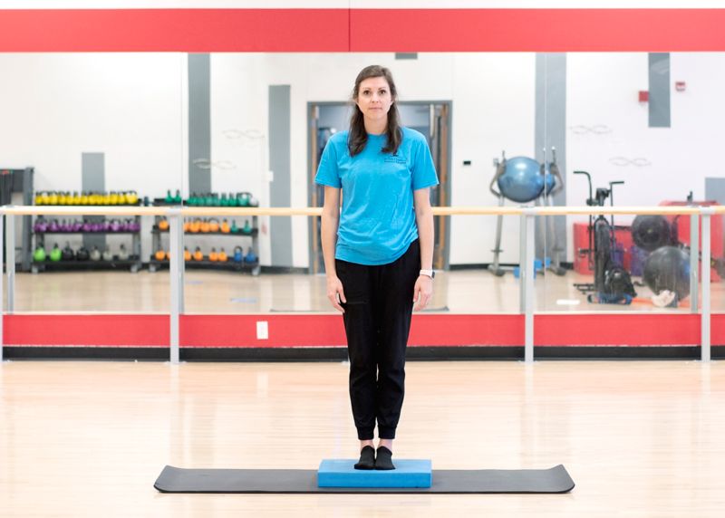 Standing balance with feet together