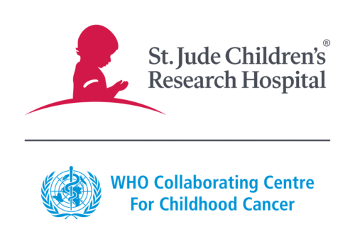 logo for St. Jude /WHO Centre for Childhood Cancer