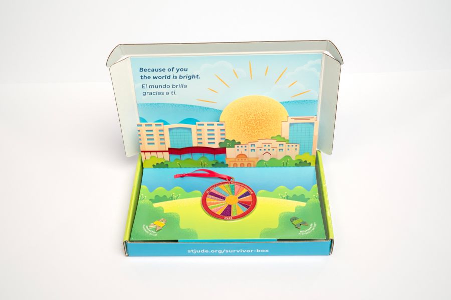 An open survivor treatment box