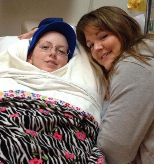 Heather and Terri at hospital