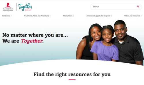 The Together homepage