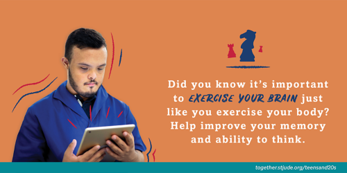 Did you know it's important to exercise your brain just like you exercise your body? Help improve your memory and ability to think.