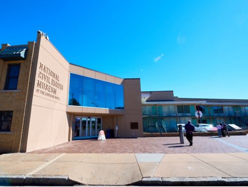photo of exterior of the National Civil Rights Museum