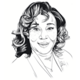 sketch of Toni Pearson