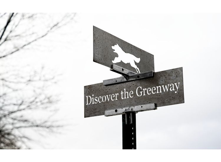 Wolf River Conservancy greenway sign