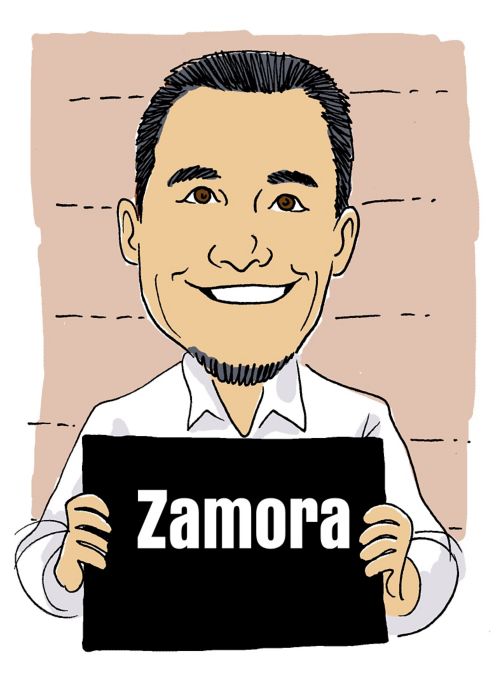 sketch of Anthony Zamora