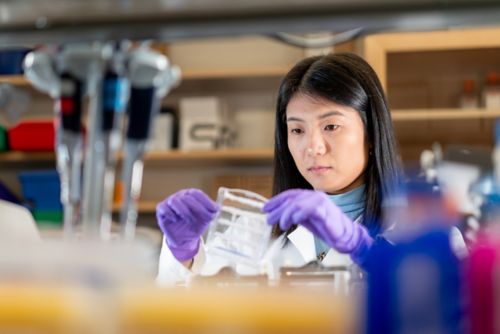 Woman in lab