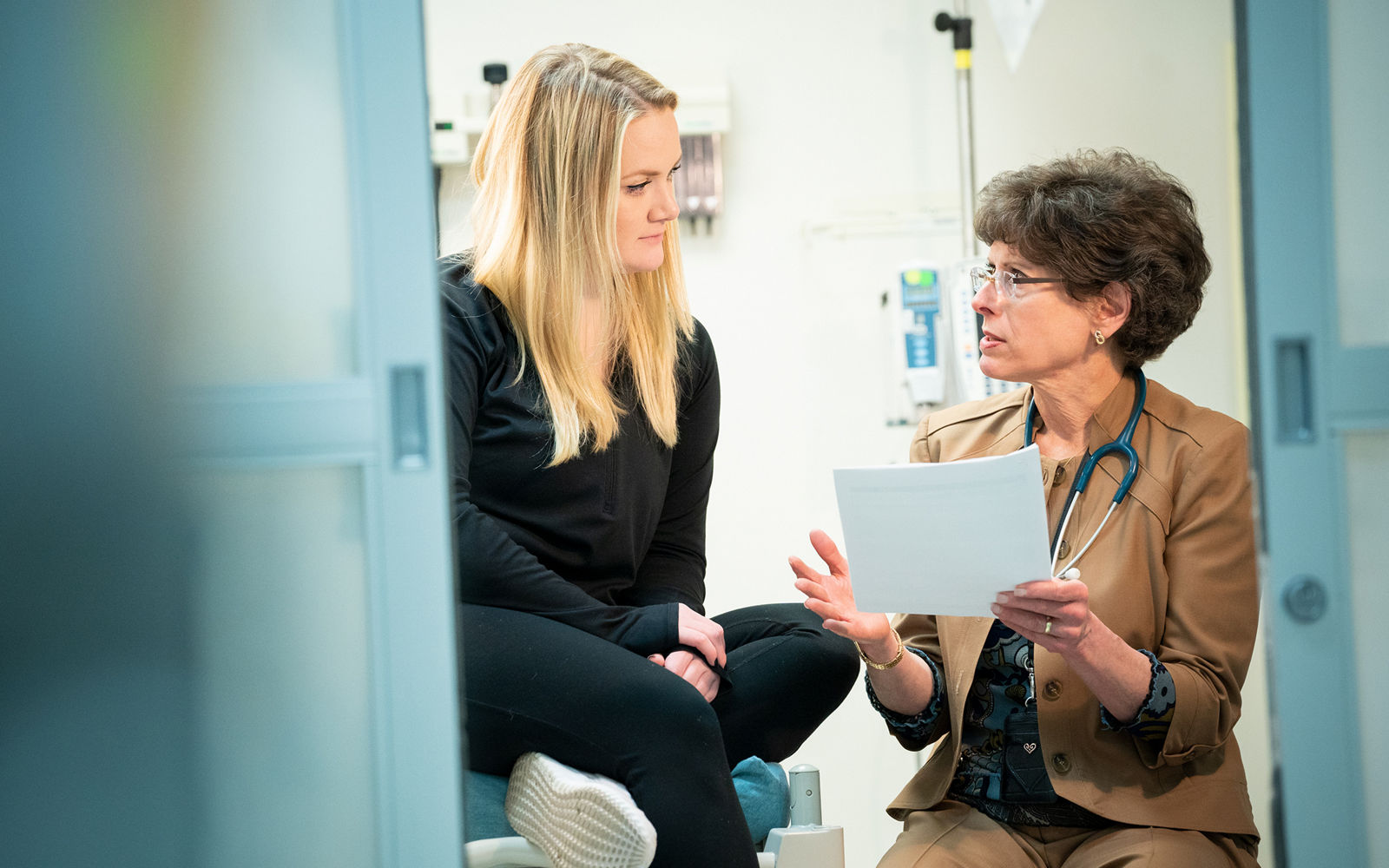 Melissa Hudson and female patient