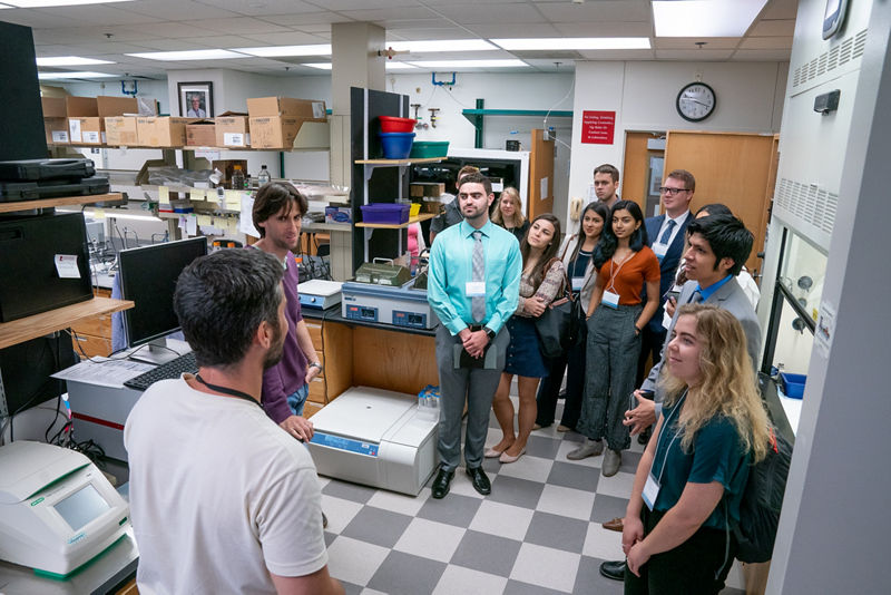 Participants touring one of our laboratories.